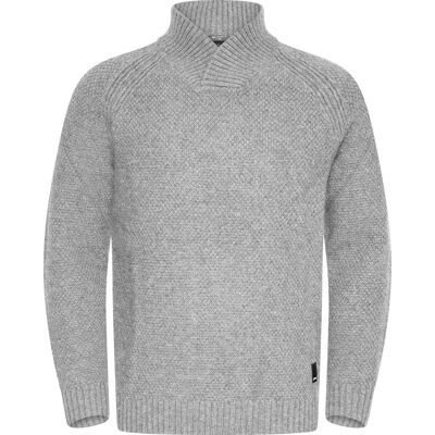 Urberg Moss Knit Sweater Men Lt. Greymelange L Urberg Moss Knit Sweater Men Lt. Greymelange L