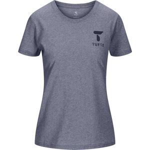 Tufte Wear W Eco Brand Tee Dark Blue Melange XS Tufte Wear W Eco Brand Tee Dark Blue Melange XS