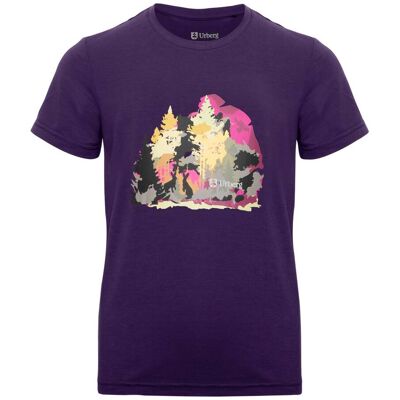 Urberg Juniors' Printed Tree Tee Grape 134/140 cm Urberg Juniors' Printed Tree Tee Grape 134/140 cm
