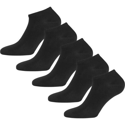 Urberg Bamboo Shaftless Sock 5-Pack Black Beauty 35-38 Urberg Bamboo Shaftless Sock 5-Pack Black Beauty 35-38