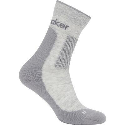 Icebreaker M Mer Hike+ Medium Crew Blizzard Hthr/alloy XL Icebreaker M Mer Hike+ Medium Crew Blizzard Hthr/alloy XL
