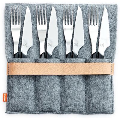 Øyo Biffbestikk Grey/Black 1SIZE Øyo Biffbestikk Grey/Black 1SIZE