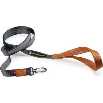 Seleverkstedet Link Dog lead 20mm Grå/brun 1SIZE Seleverkstedet Link Dog lead 20mm Grå/brun 1SIZE