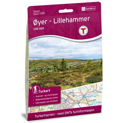 Nordeca Turkart 1:25 000 Turkart Øyer - Lillehammer Nordeca Turkart 1:25 000 Turkart Øyer - Lillehammer