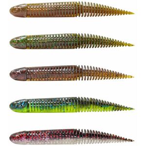 Savage Gear Ned Dragon Tail Slug 10cm 5.5g Lokkefisk - Mørk Vann Mix Savage Gear Ned Dragon Tail Slug 10cm 5.5g Lokkefisk - Mørk Vann Mix