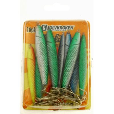 Sølvkroken Fiskeslukke Sett - 10 stk - Egnet for Torsk, Sei og Lyr Sølvkroken Fiskeslukke Sett - 10 stk - Egnet for Torsk, Sei og Lyr