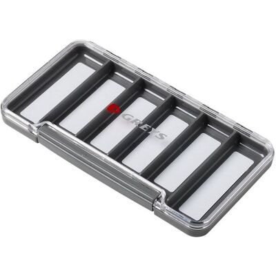 Greys Slim Waterproof Fly Box 6 Rom Vanntett Flueboks Small Greys Slim Waterproof Fly Box 6 Rom Vanntett Flueboks Small