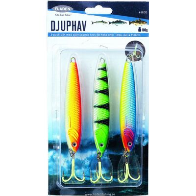 Fladen Pilk 3pk Fluo Fluo Fluo 200g Fladen Pilk 3pk Fluo Fluo Fluo 200g