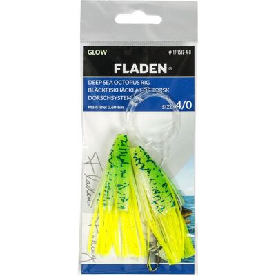 Fladen Glowing Squids Green #8/0 0,80mm One size Fladen Glowing Squids Green #8/0 0,80mm One size