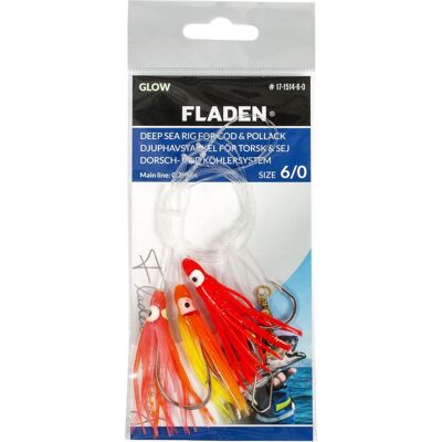 Fladen Mini Octopus #2/0 Pink/Orange/Red, 0,60mm One size Fladen Mini Octopus #2/0 Pink/Orange/Red, 0,60mm One size