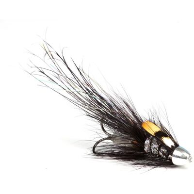 Umpqua Flies Pot Belly Pig - Black/Silver 0.75 Umpqua Flies Pot Belly Pig - Black/Silver 0.75