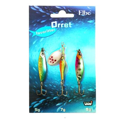 Elbe Ørret Favoritter 3stk One size Elbe Ørret Favoritter 3stk One size
