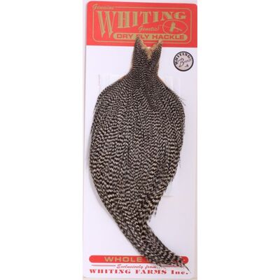 Whiting Dry Fly Cape - Grizzly Bronsegradering One size Whiting Dry Fly Cape - Grizzly Bronsegradering One size