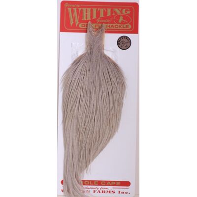 Whiting Dry Fly Cape - Light Dyed Dun Bronsegradering One size Whiting Dry Fly Cape - Light Dyed Dun Bronsegradering One size