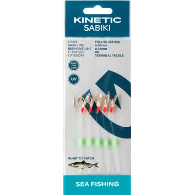 Kinetic Sabiki Fullhouse #4 Fishskin Fishskin #4 Kinetic Sabiki Fullhouse #4 Fishskin Fishskin #4