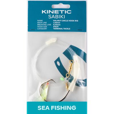 Kinetic Sabiki Halibut Circle Hook #10/0 #10/0 Kinetic Sabiki Halibut Circle Hook #10/0 #10/0