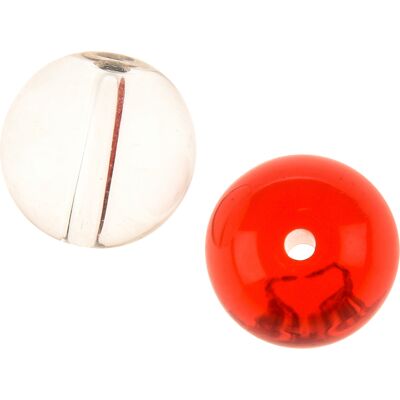 iFish Glaspärlor 8mm, Röd/Klar Mix 8mm. iFish Glaspärlor 8mm, Röd/Klar Mix 8mm.