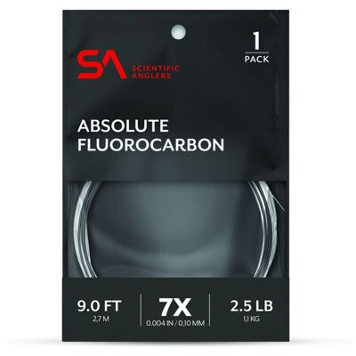 Scientific Anglers Sa Absolute Fluorocarbon Leader 0.13mm 9' Scientific Anglers Sa Absolute Fluorocarbon Leader 0.13mm 9'