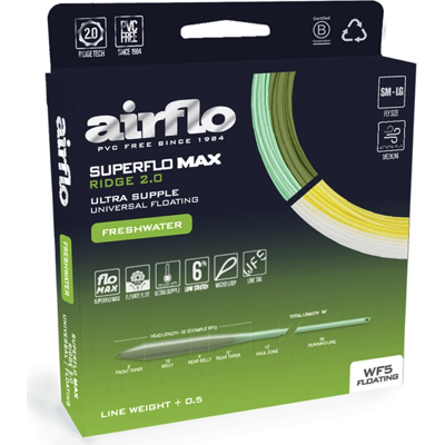 Airflo Superflo Max Ridge 2.0 Ultra Supple Universal Taperl WF6 Airflo Superflo Max Ridge 2.0 Ultra Supple Universal Taperl WF6
