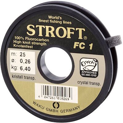 Stroft FC1 Flurocarbon 25m Tippet 0.30mm Stroft FC1 Flurocarbon 25m Tippet 0.30mm