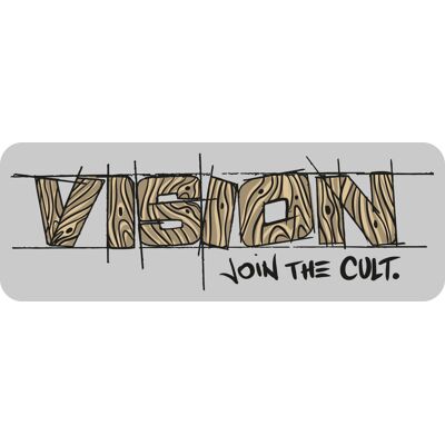 Vision Join The Cult Sticker 150mm Dekorklistremerke One size Vision Join The Cult Sticker 150mm Dekorklistremerke One size