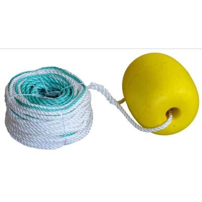 CAL Teinetau 10mm 10/28m flyt/synk m flottør 1SIZE CAL Teinetau 10mm 10/28m flyt/synk m flottør 1SIZE