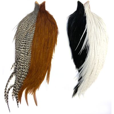 Whiting Intro Hackle Pack 4 Halve Nakker One size Whiting Intro Hackle Pack 4 Halve Nakker One size