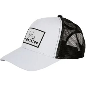 Leech Caps One Size Black White Med Leech Logo