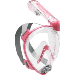 Cressi Duke snorklemaske, helmaske - M/L Klar / rosa