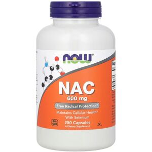 Now Foods NAC 600 mg kapsler - 250 stk Now Foods NAC 600 mg kapsler - 250 stk