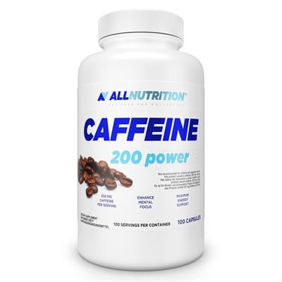 ALLNUTRITION Koffein 200 Mg Vannfri – 100 Kapsler ALLNUTRITION Koffein 200 Mg Vannfri – 100 Kapsler