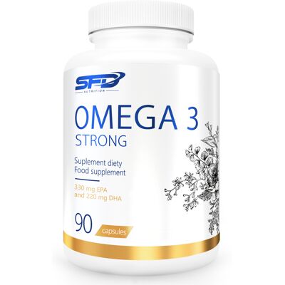 ALLNUTRITION Omega-3 Sterk - 90 Kapsler - Epa: 330 Mg, Dha 220 Mg - Klinisk Testet - Kosttilskudd ALLNUTRITION Omega-3 Sterk - 90 Kapsler - Epa: 330 Mg, Dha 220 Mg - Klinisk Testet - Kosttilskudd