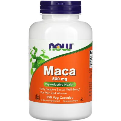 Now Foods Maca 500 mg 250 Veggkapsler - Støtter Generell Velvære Now Foods Maca 500 mg 250 Veggkapsler - Støtter Generell Velvære