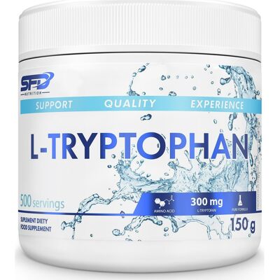 SFD L-Tryptofan Pulver 150 G (Ca. 500 Porsjoner) SFD L-Tryptofan Pulver 150 G (Ca. 500 Porsjoner)