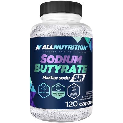 AllNutrition Natrium-Butyrat - Langsom frigjøring, 120 kapsler AllNutrition Natrium-Butyrat - Langsom frigjøring, 120 kapsler