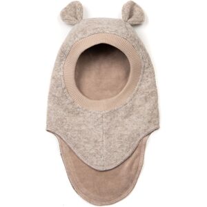 HUTTEliHUT PLYS balaclava soft wool, bear ears – camel melange - 1-2år