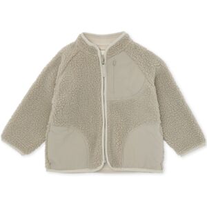 Konges Sløjd Teddy cardigan – silver beige - 12m