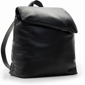 Desigual Small leather backpack - BLACK - U