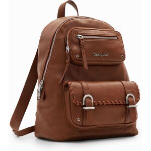 Desigual L pockets backpack - BROWN - U