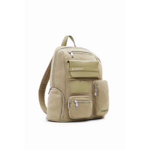 Desigual L canvas pockets backpack - GREEN - U