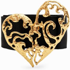 Desigual Stretch heart belt - BLACK - U