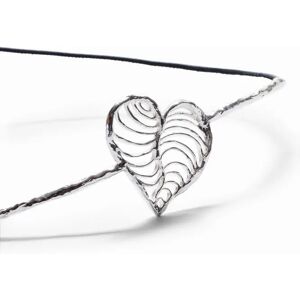 Desigual Zalio silver-plated heart leather belt - BLACK - U