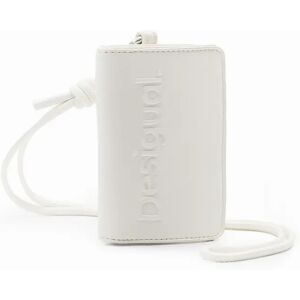 Desigual S logo cord wallet - WHITE - U