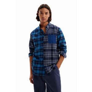 Desigual Plaid flannel shirt - BLUE - XXL