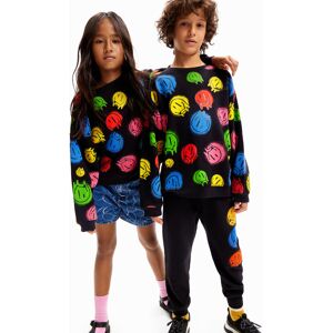 Desigual Oversize Smiley Originals ® sweatshirt - BLACK - M