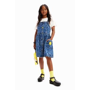 Desigual Denim Smiley Originals ® dungaree dress - BLUE - 11/12