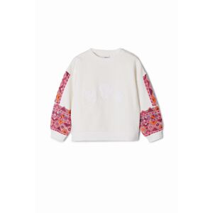 Desigual Embroidered puff sweatshirt - WHITE - S