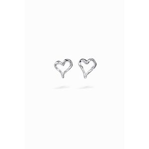 Desigual Zalio silver-plated heart earrings - BLACK - U