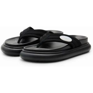 Desigual Platform toe post sandals - BLACK - 40