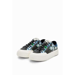 Desigual Floral platform sneakers - MATERIAL FINISHES - 39